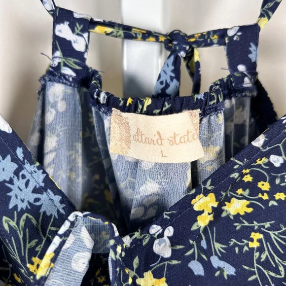 2/$30 Altar’d State Size Large Maxi Dress Tiered Ruffle Floral Boho - Picture 7 of 10